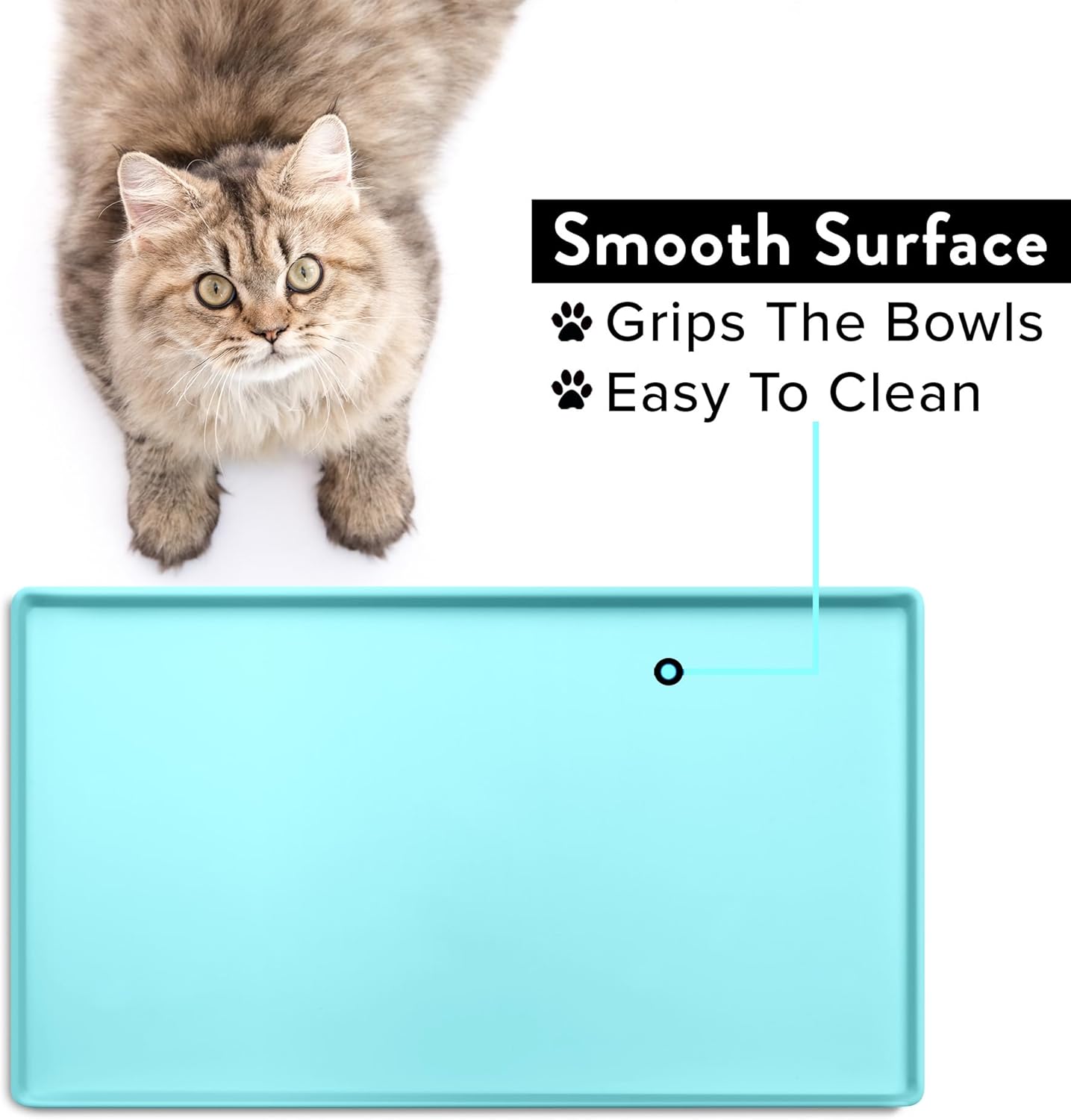 Waterproof Silicone Pet Feeding Mat | Non-Slip Food & Water Bowl Placement Pad