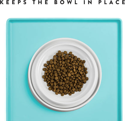 Waterproof Silicone Pet Feeding Mat | Non-Slip Food & Water Bowl Placement Pad