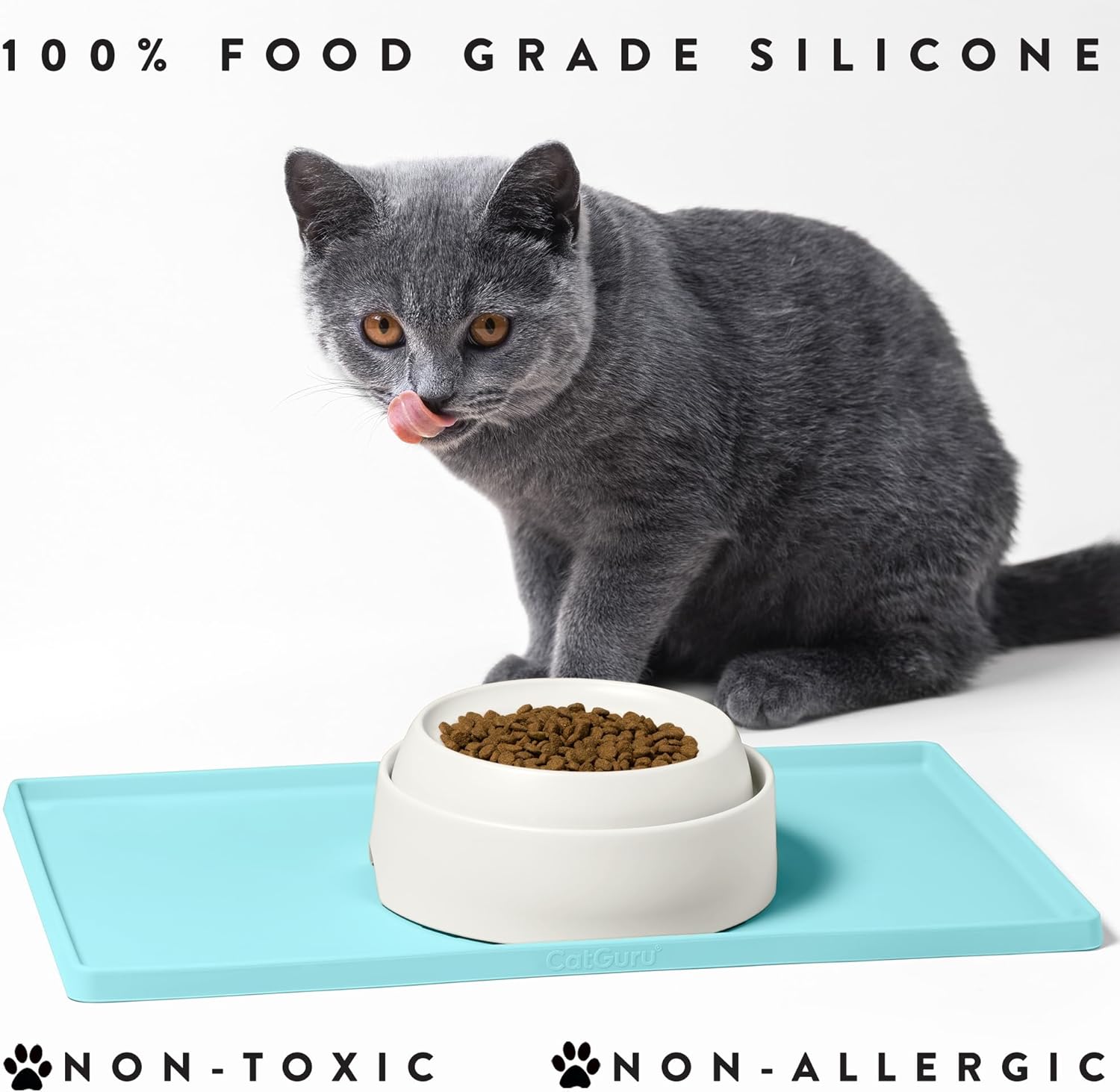 Waterproof Silicone Pet Feeding Mat | Non-Slip Food & Water Bowl Placement Pad