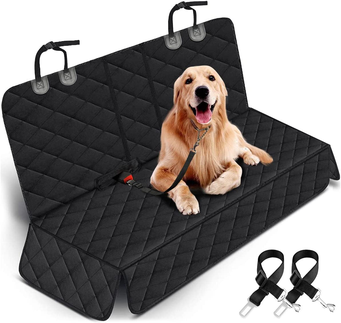 Premium Waterproof Dog Seat Cover | Scratchproof, Non-Slip Back Seat Hammock