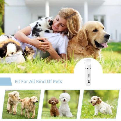 4-in-1 Multi-Functional Pet Grooming Kit | Cordless 7500 RPM Paw Trimmer & Nail Grinder